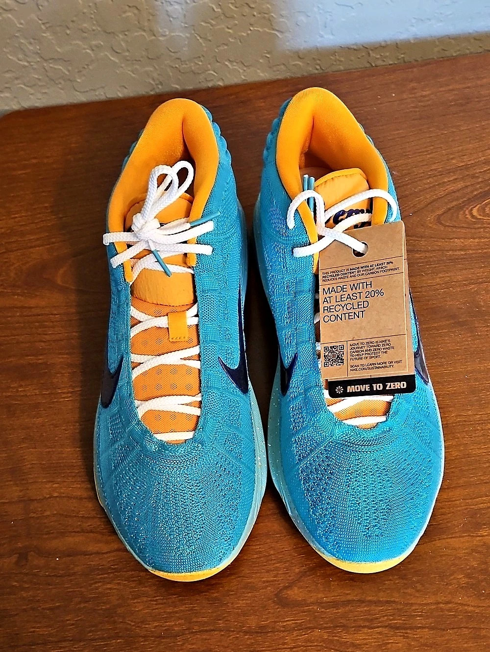 Nike Cosmic Unity Athletic Shoes Blue & Orange